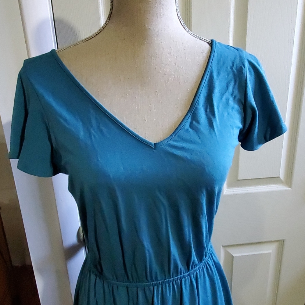 Modcloth Turquoise Midi Dress